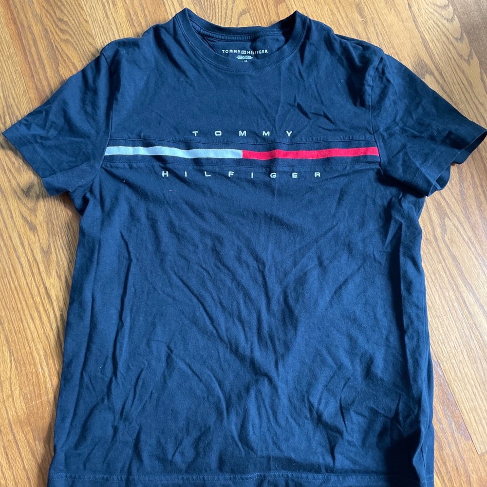Tommy Hilfiger Navy Logo T-shirt Size S